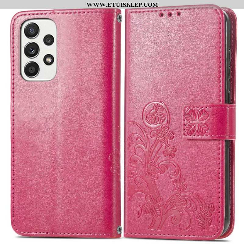 Etui Folio do Samsung Galaxy M53 5G Czterolistna Koniczyna